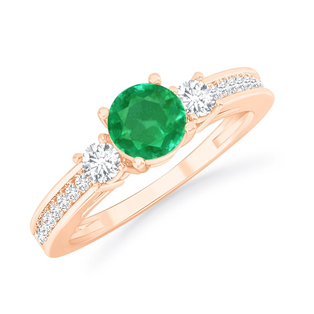 Rose Gold - Emerald