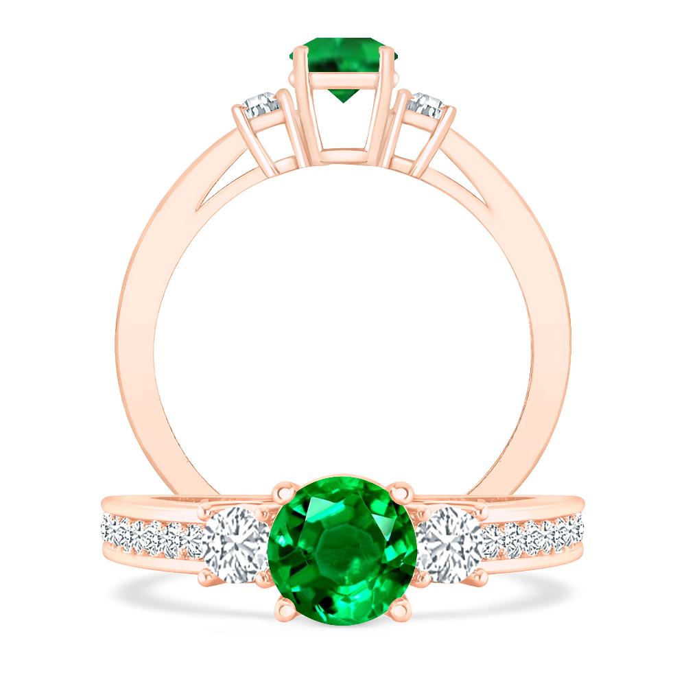 Rose Gold - Emerald