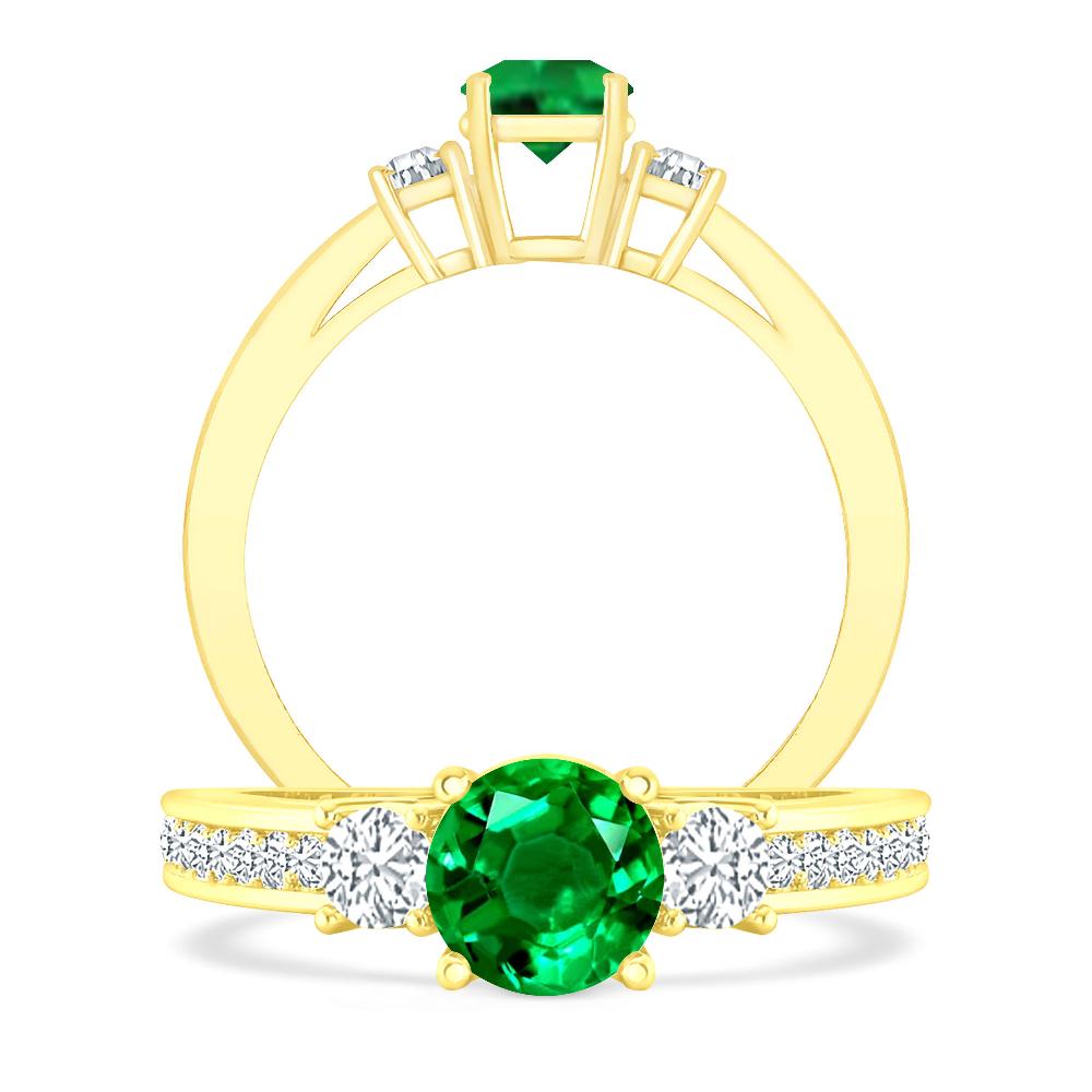 Yellow Gold - Emerald