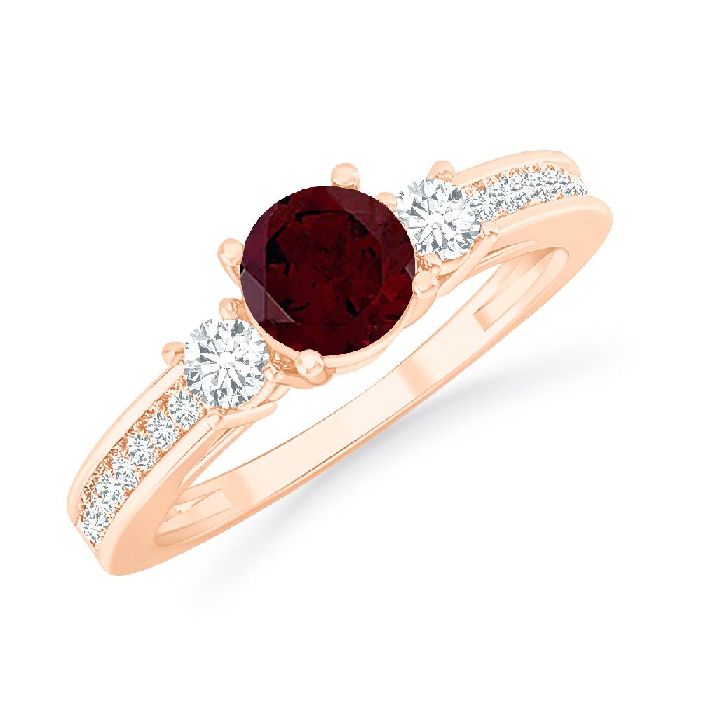 Rose Gold - Garnet