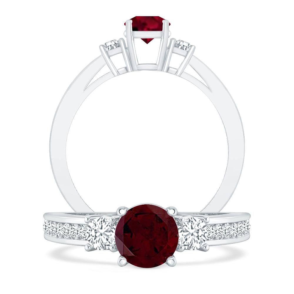 White Gold - Garnet