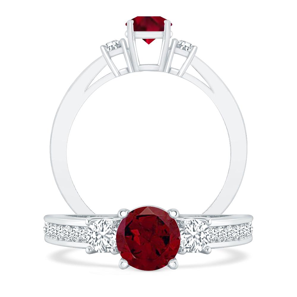 White Gold - Garnet