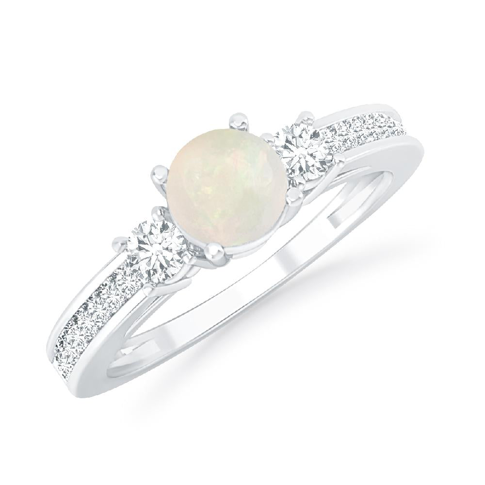 White Gold - Opal