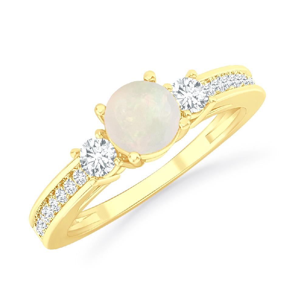 Yellow Gold - Opal