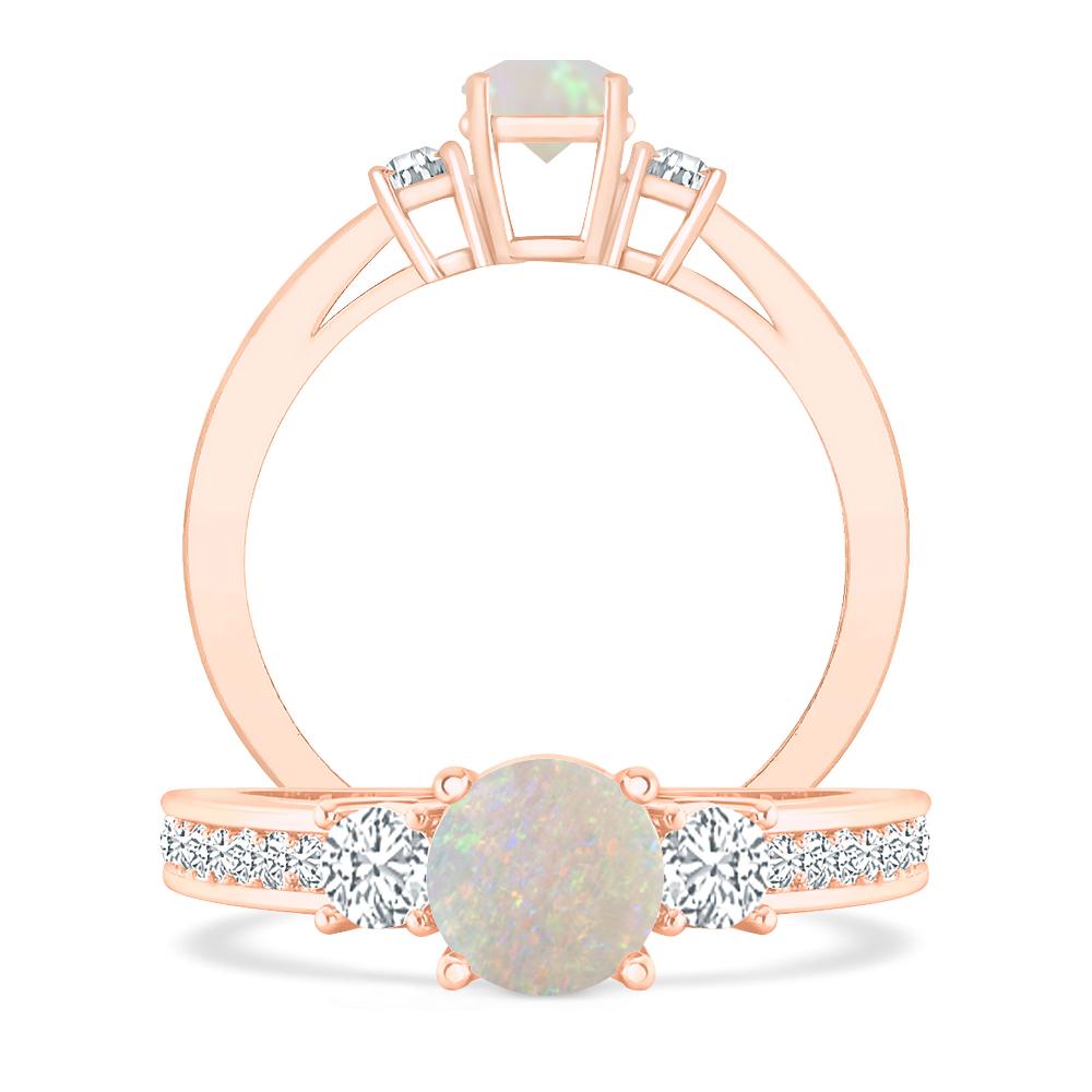 Rose Gold - Opal