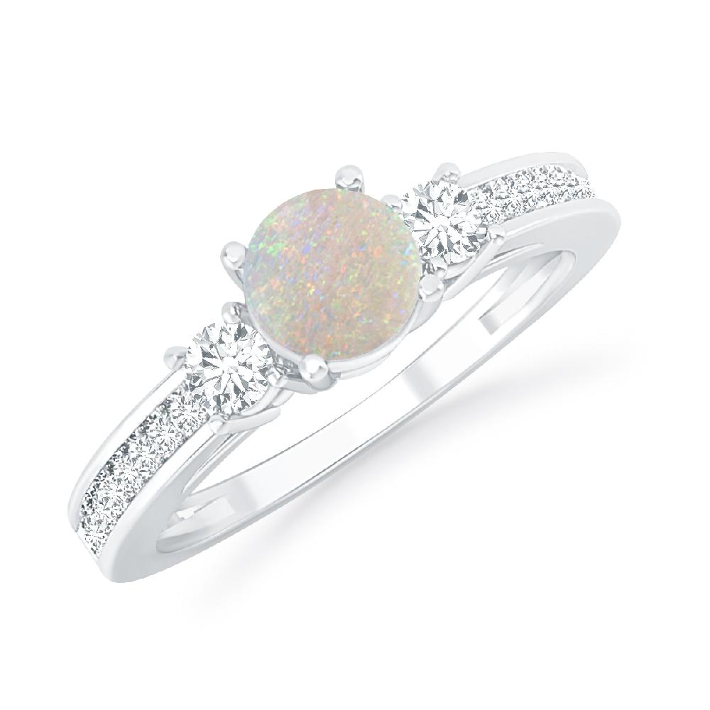 White Gold - Opal