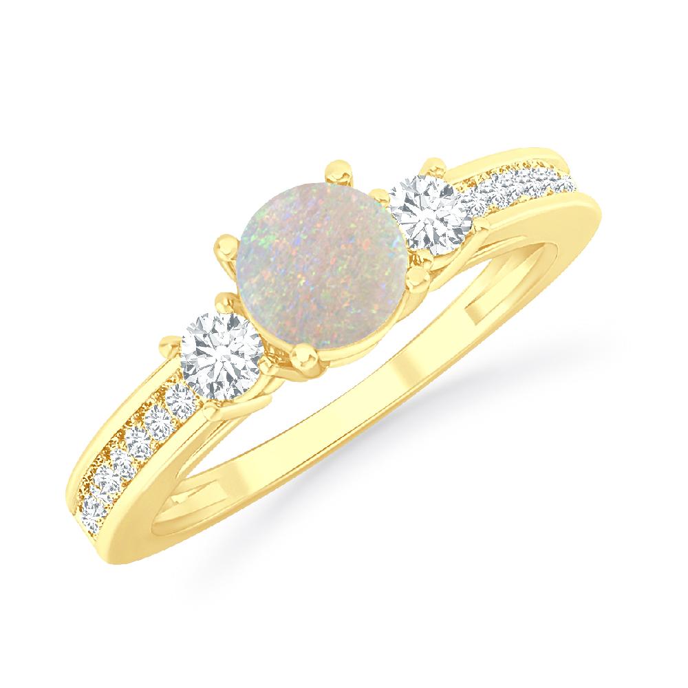 Yellow Gold - Opal