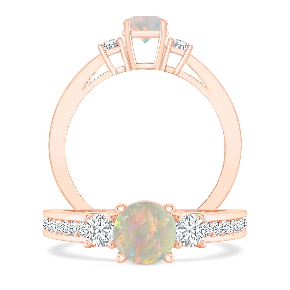 Rose Gold - Opal