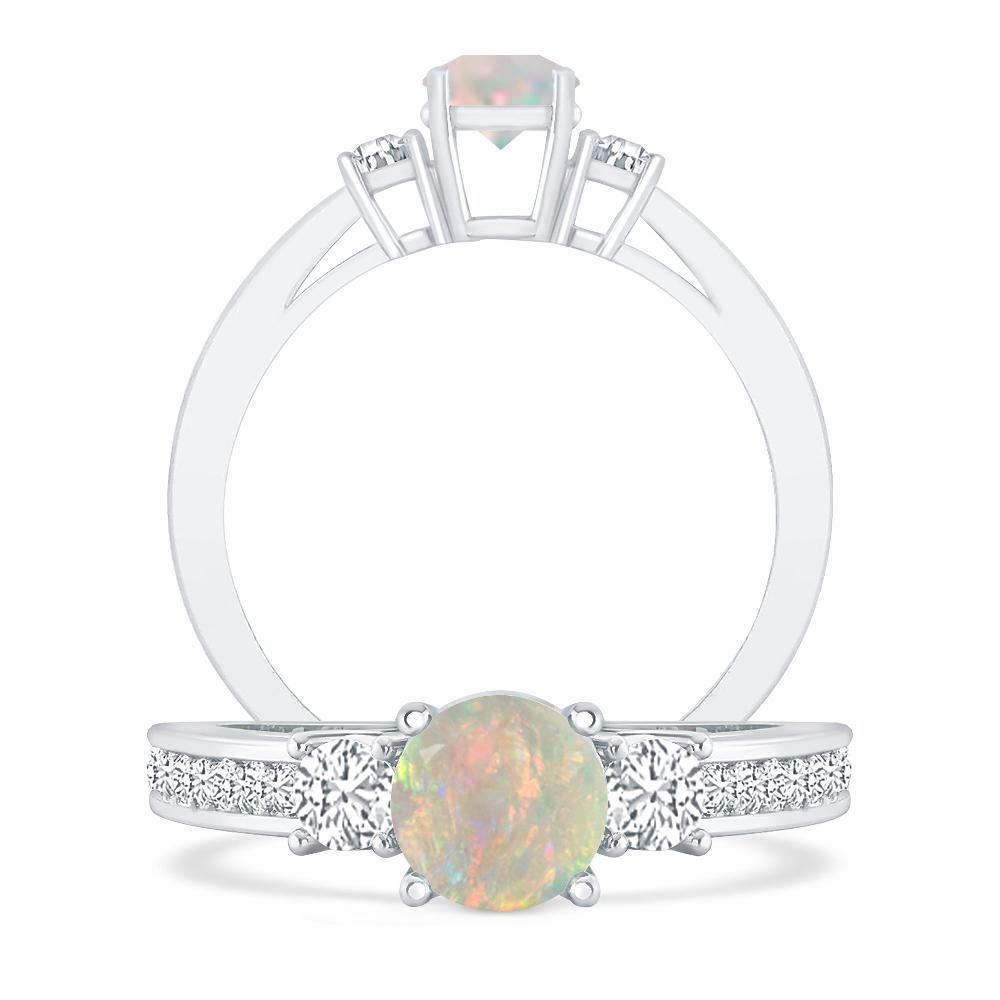 White Gold - Opal