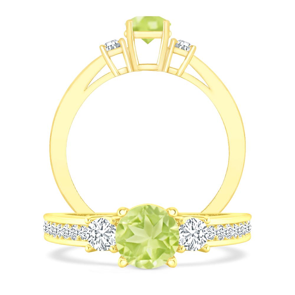 Yellow Gold - Peridot