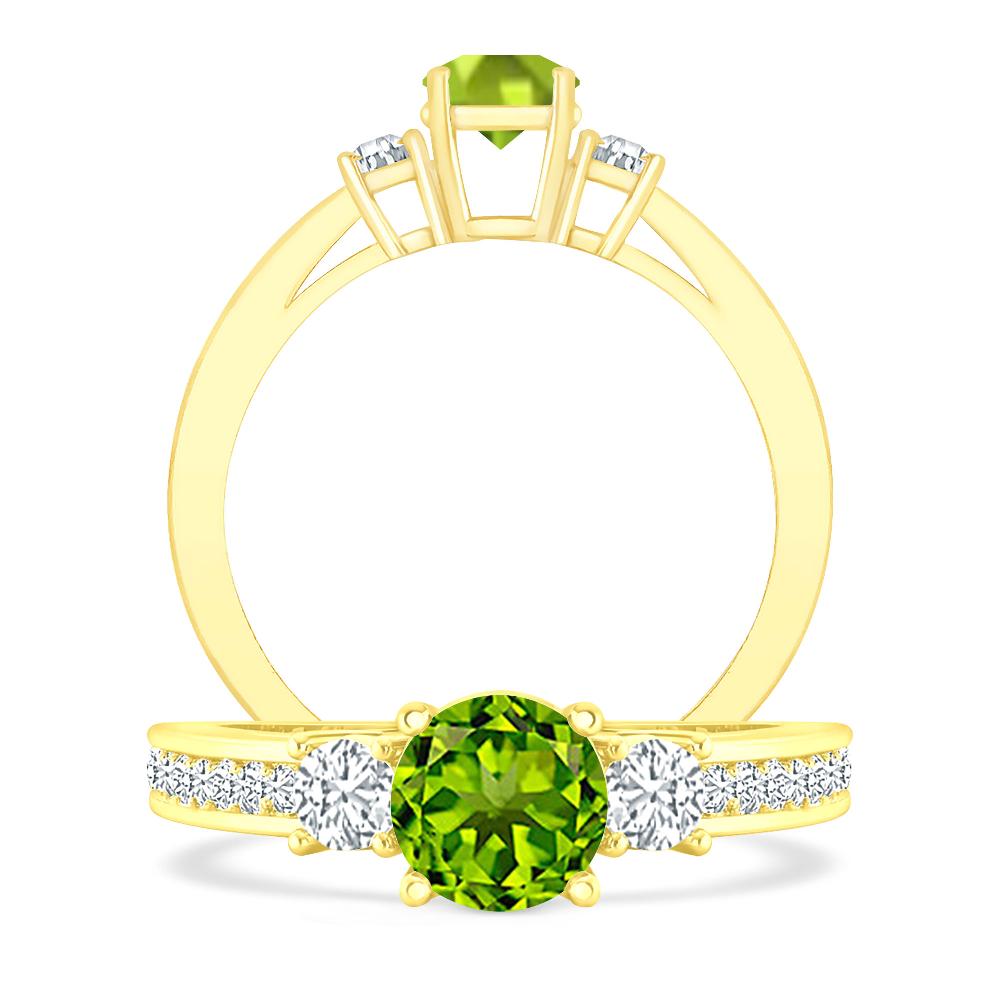 Yellow Gold - Peridot