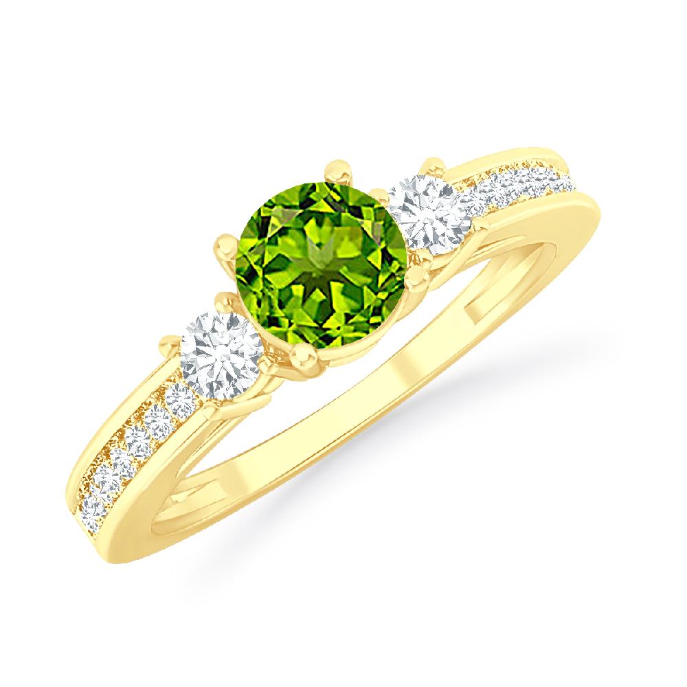 Yellow Gold - Peridot