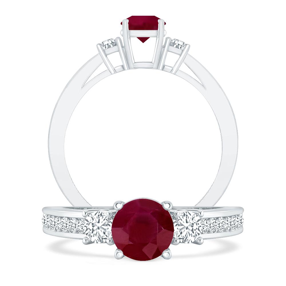 White Gold - Ruby