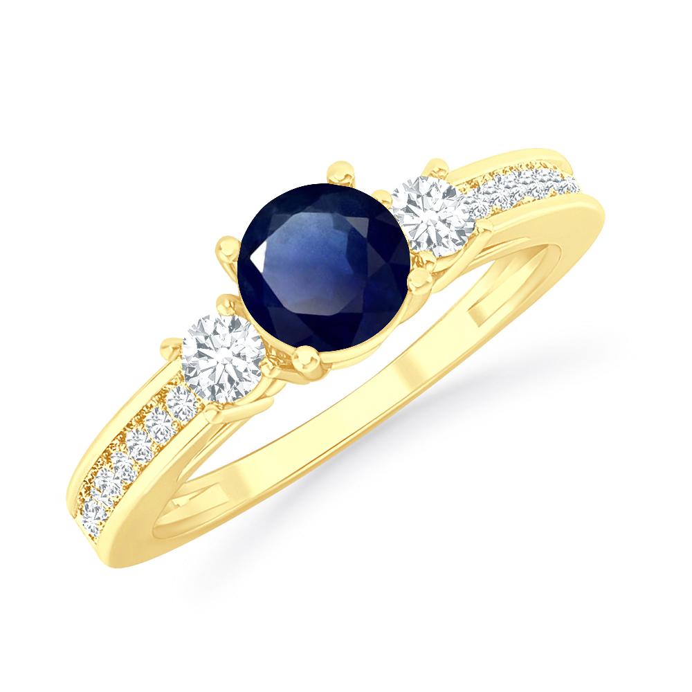 Yellow Gold - Sapphire