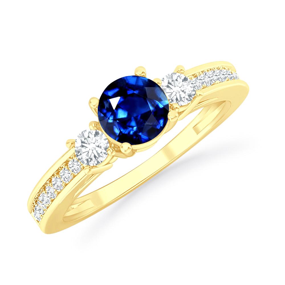 Yellow Gold - Sapphire