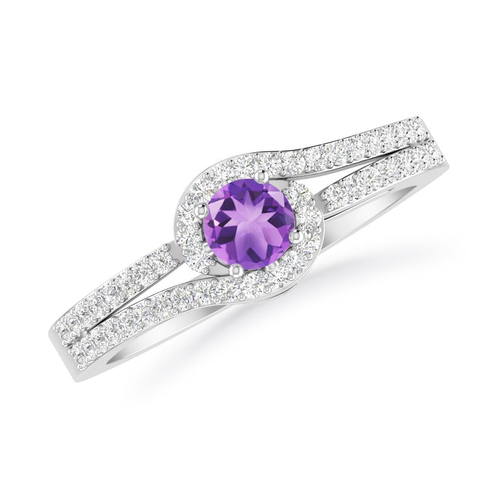 White Gold - Amethyst