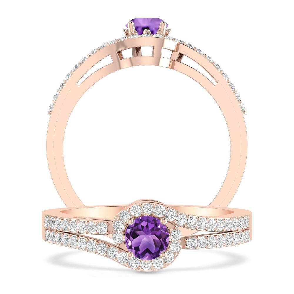 Rose Gold - Amethyst