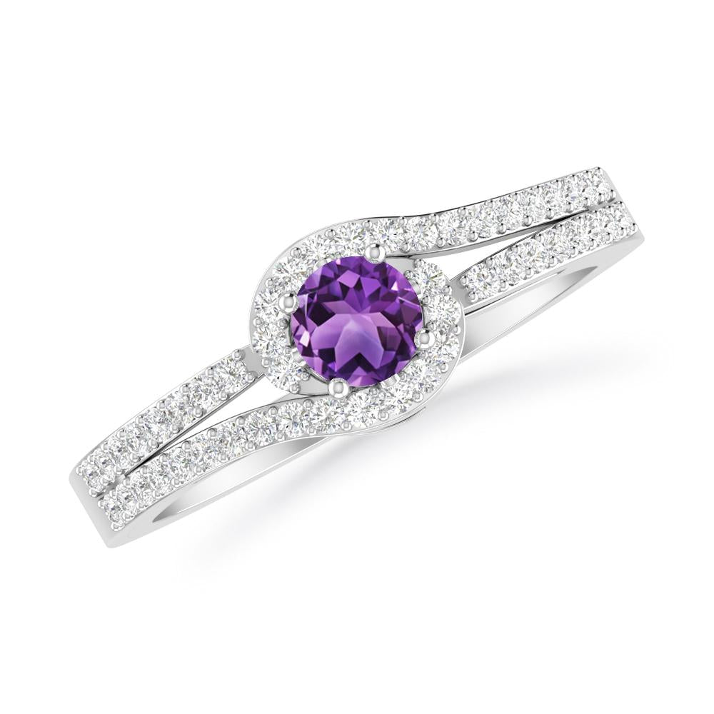 White Gold - Amethyst