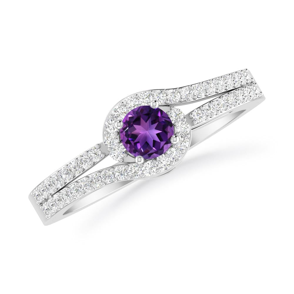 White Gold - Amethyst