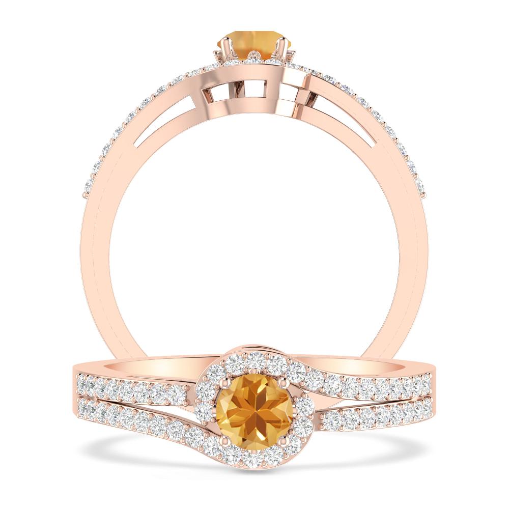 Rose Gold - Citrine