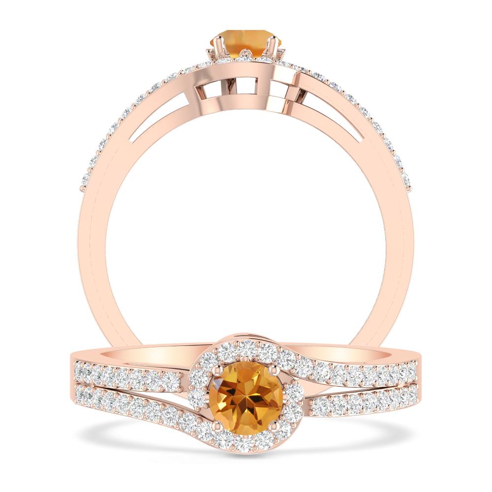 Rose Gold - Citrine