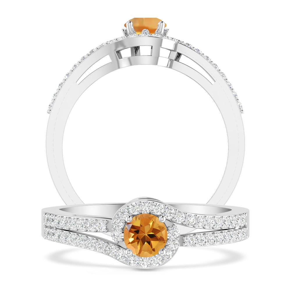 White Gold - Citrine