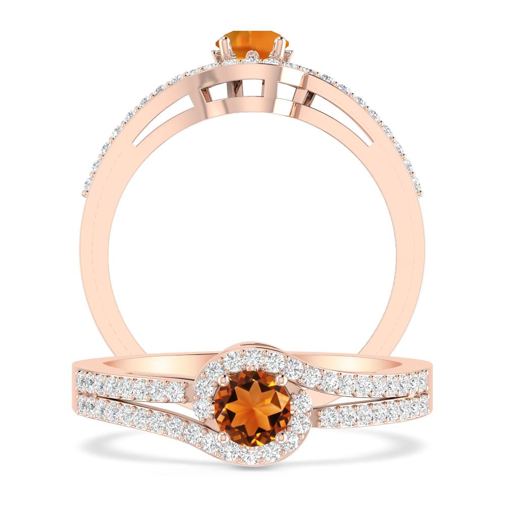 Rose Gold - Citrine