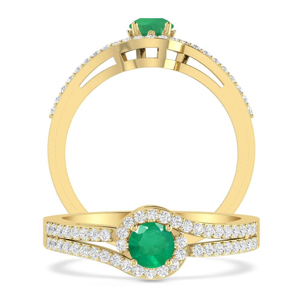 Yellow Gold - Emerald