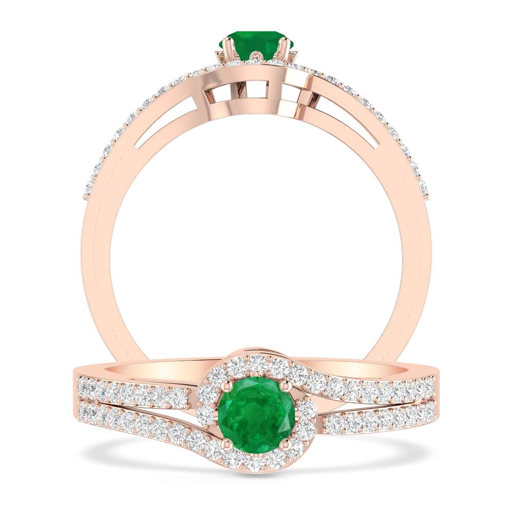 Rose Gold - Emerald