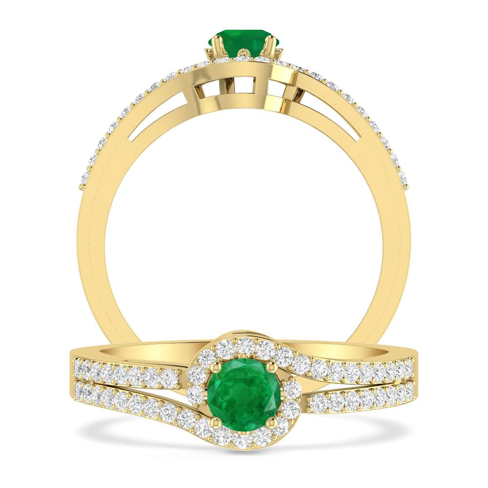 Yellow Gold - Emerald