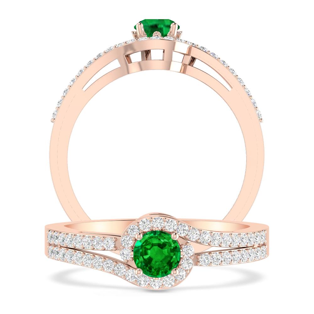 Rose Gold - Emerald