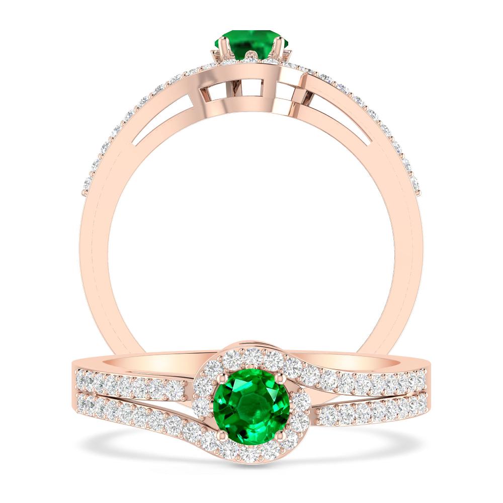 Rose Gold - Emerald