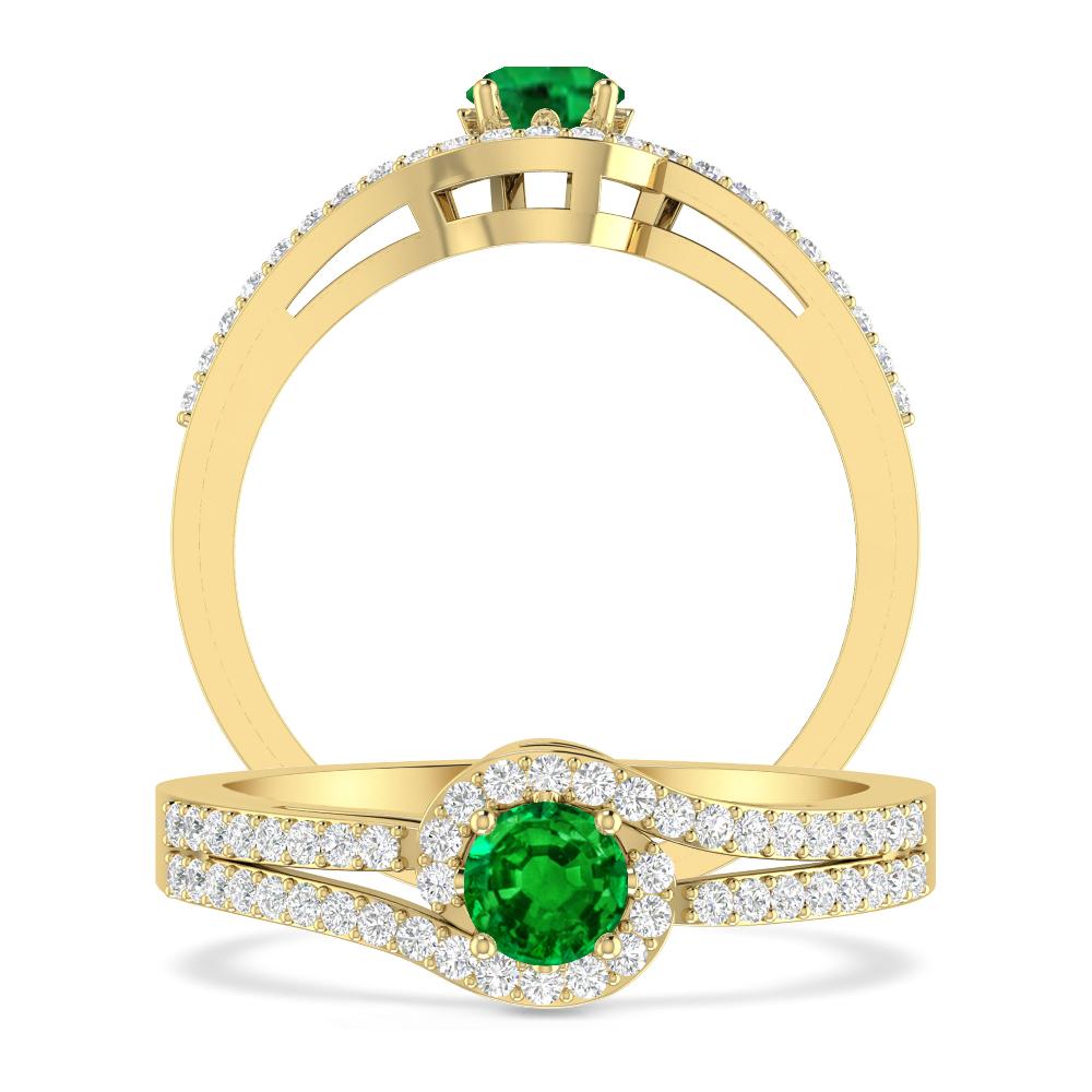 Yellow Gold - Emerald