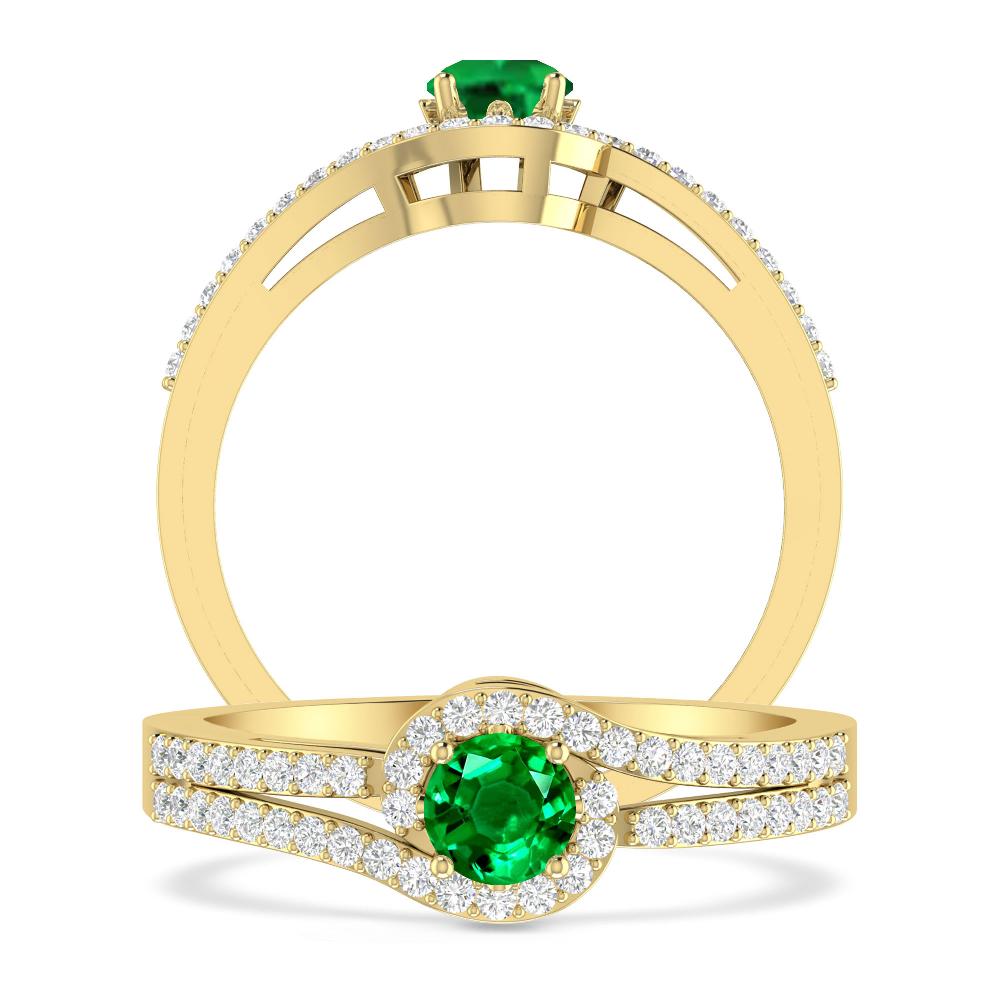 Yellow Gold - Emerald