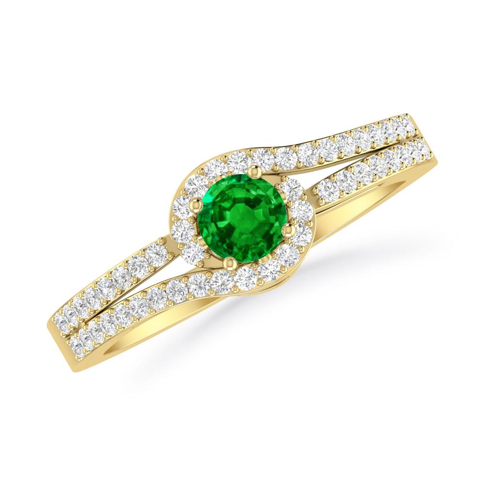 Yellow Gold - Emerald