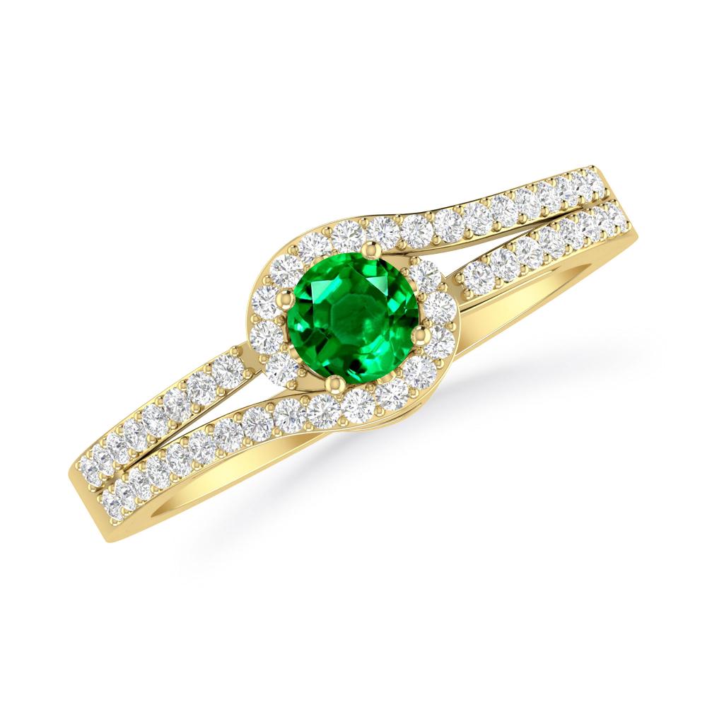 Yellow Gold - Emerald