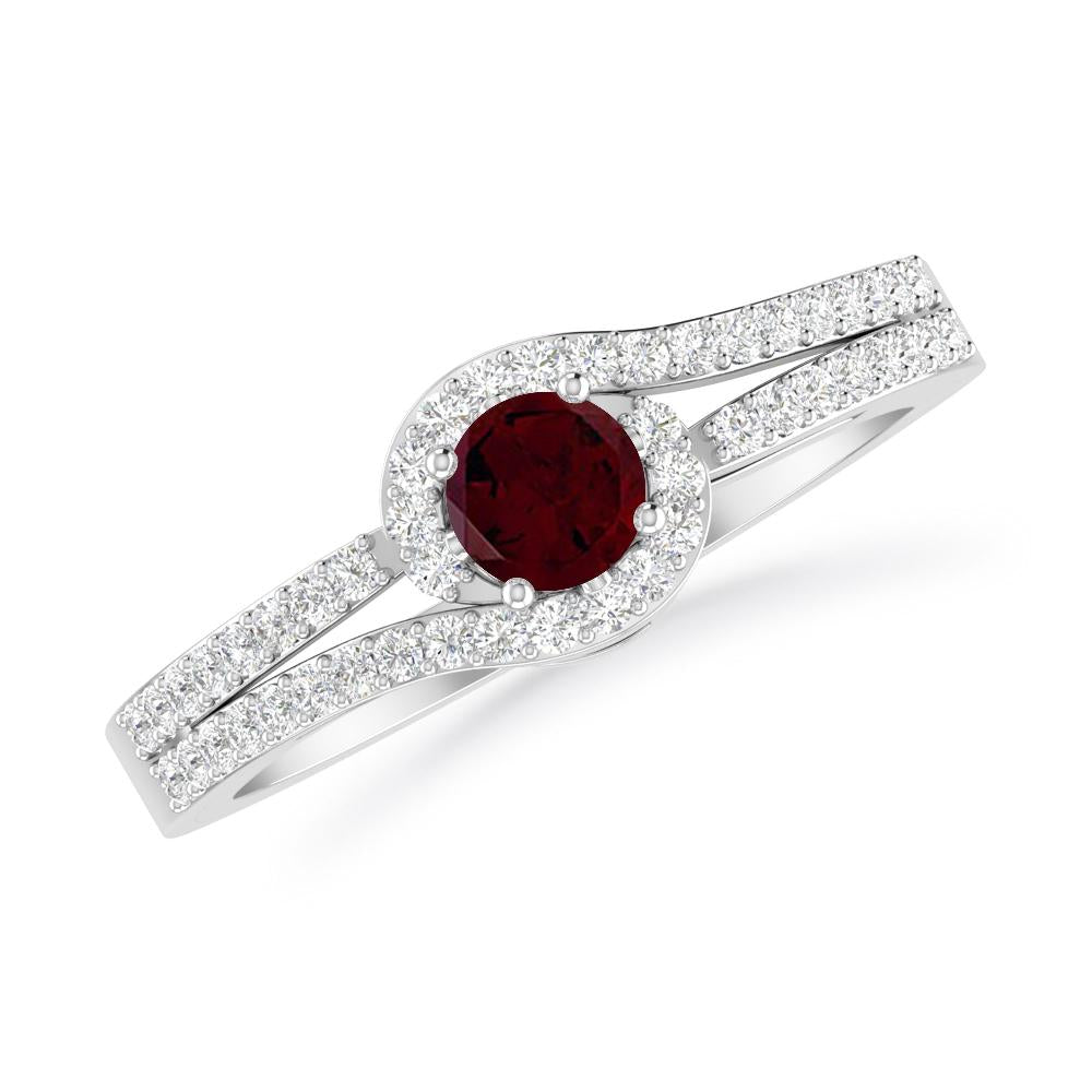 White Gold - Garnet