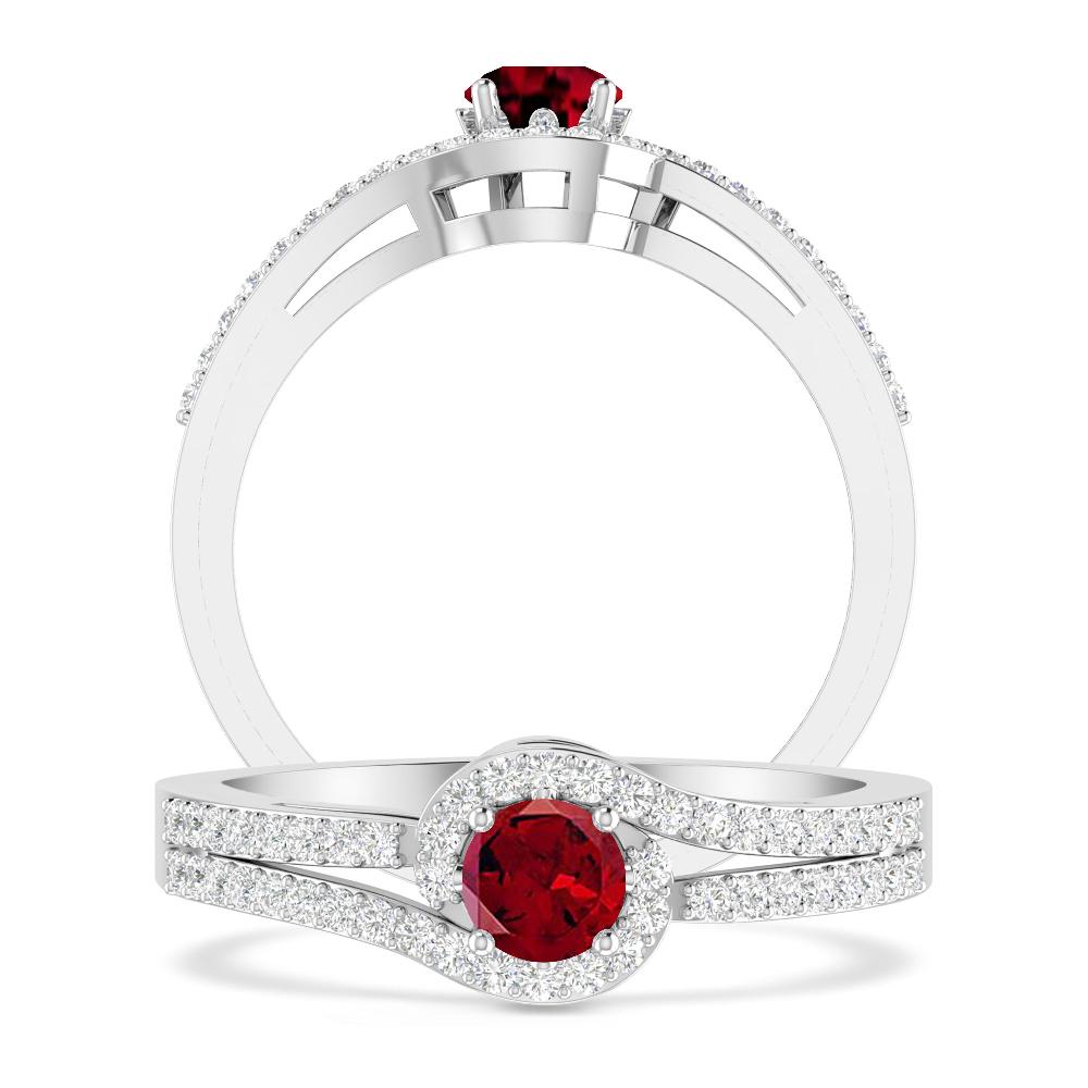 White Gold - Garnet