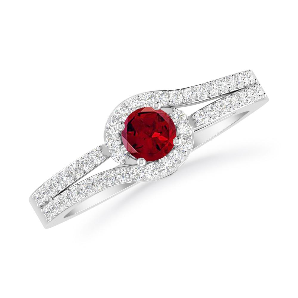 White Gold - Garnet