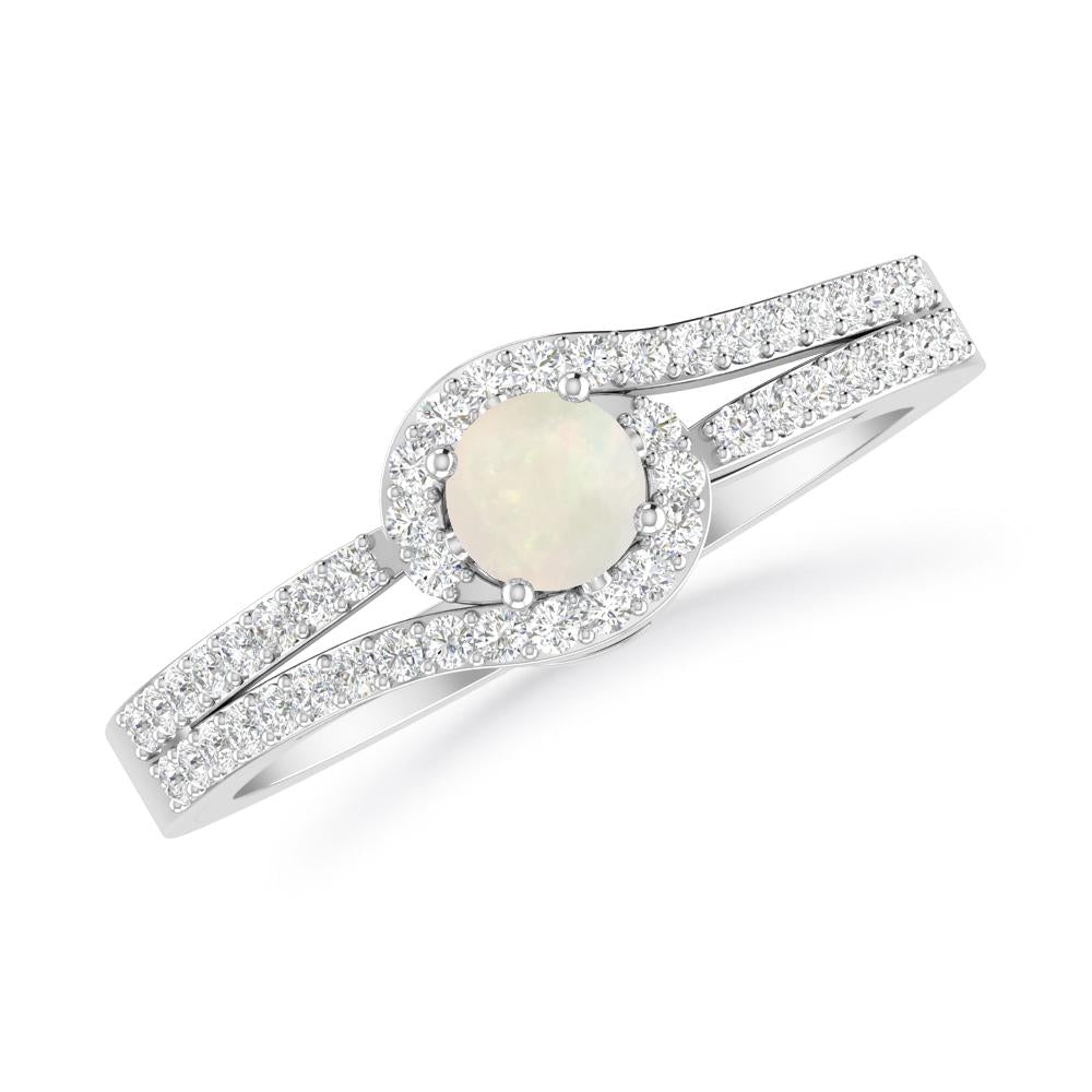 White Gold - Opal