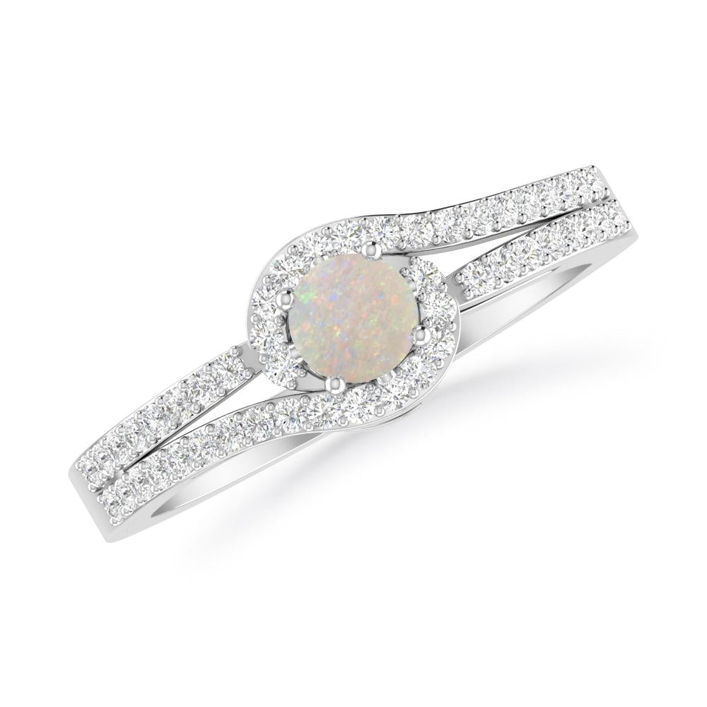 White Gold - Opal