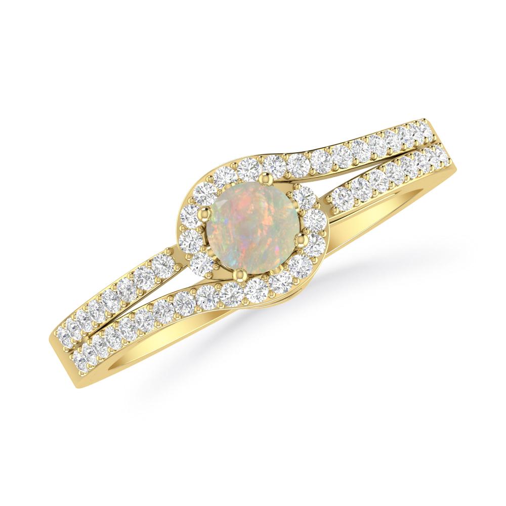 Yellow Gold - Opal