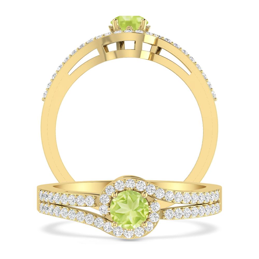 Yellow Gold - Peridot