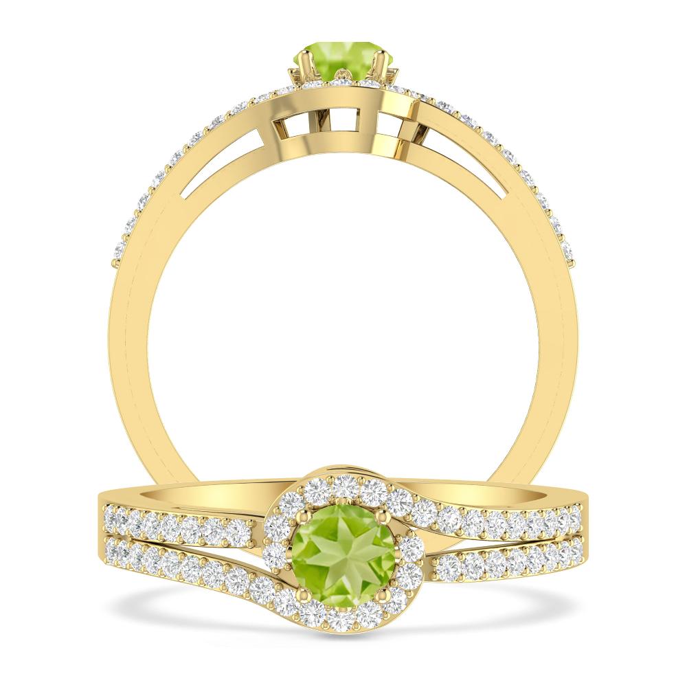 Yellow Gold - Peridot