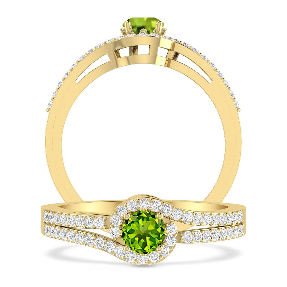 Yellow Gold - Peridot