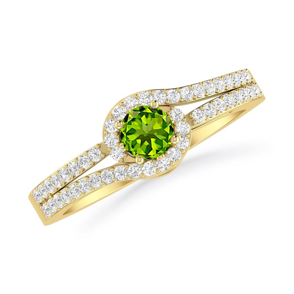 Yellow Gold - Peridot