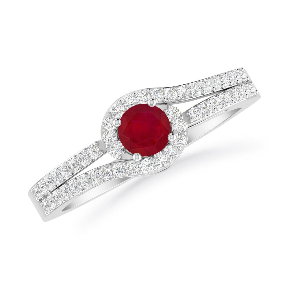 White Gold - Ruby