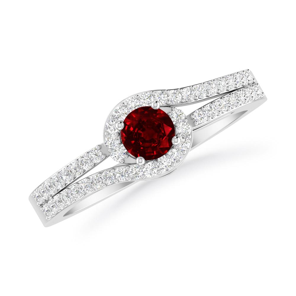 White Gold - Ruby