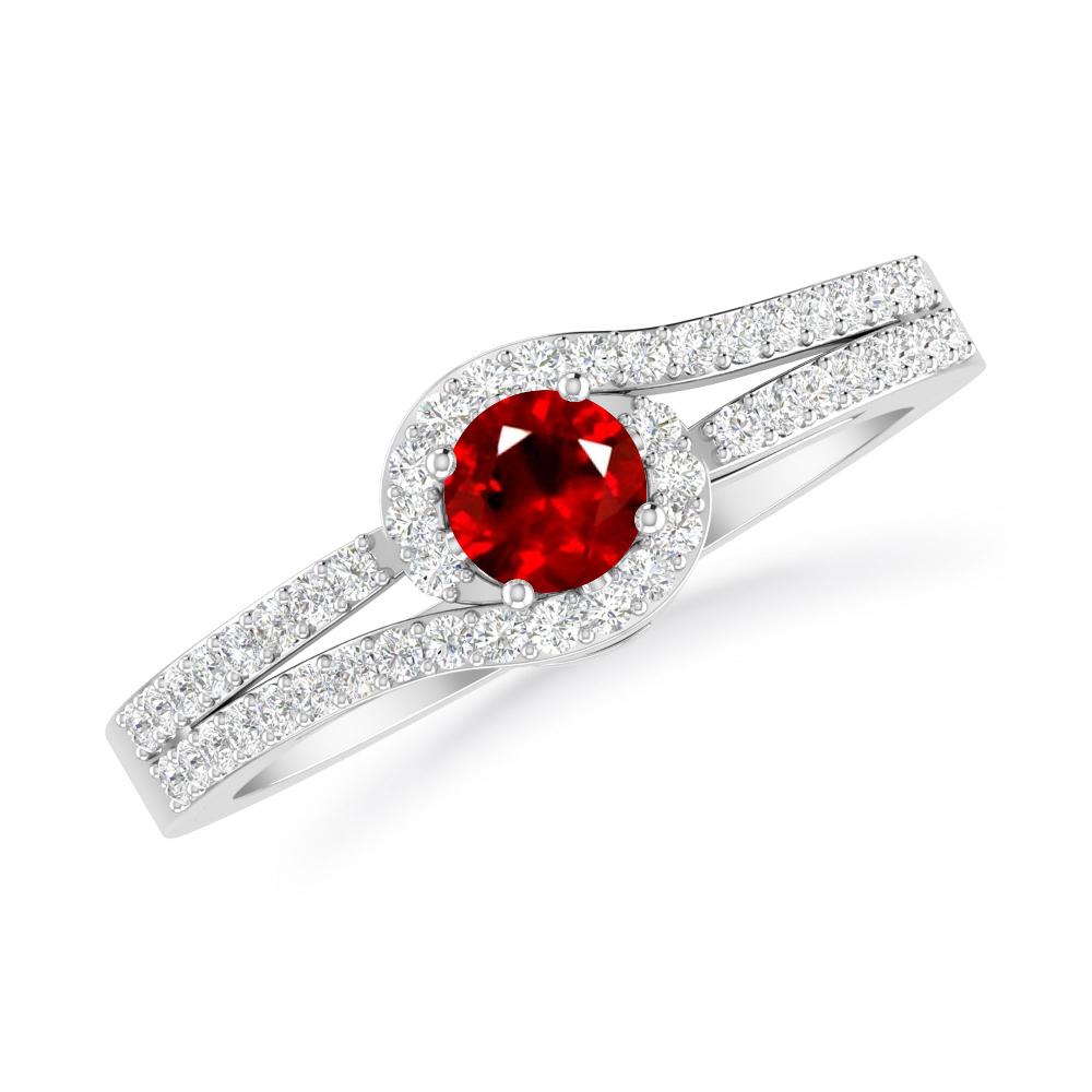 White Gold - Ruby