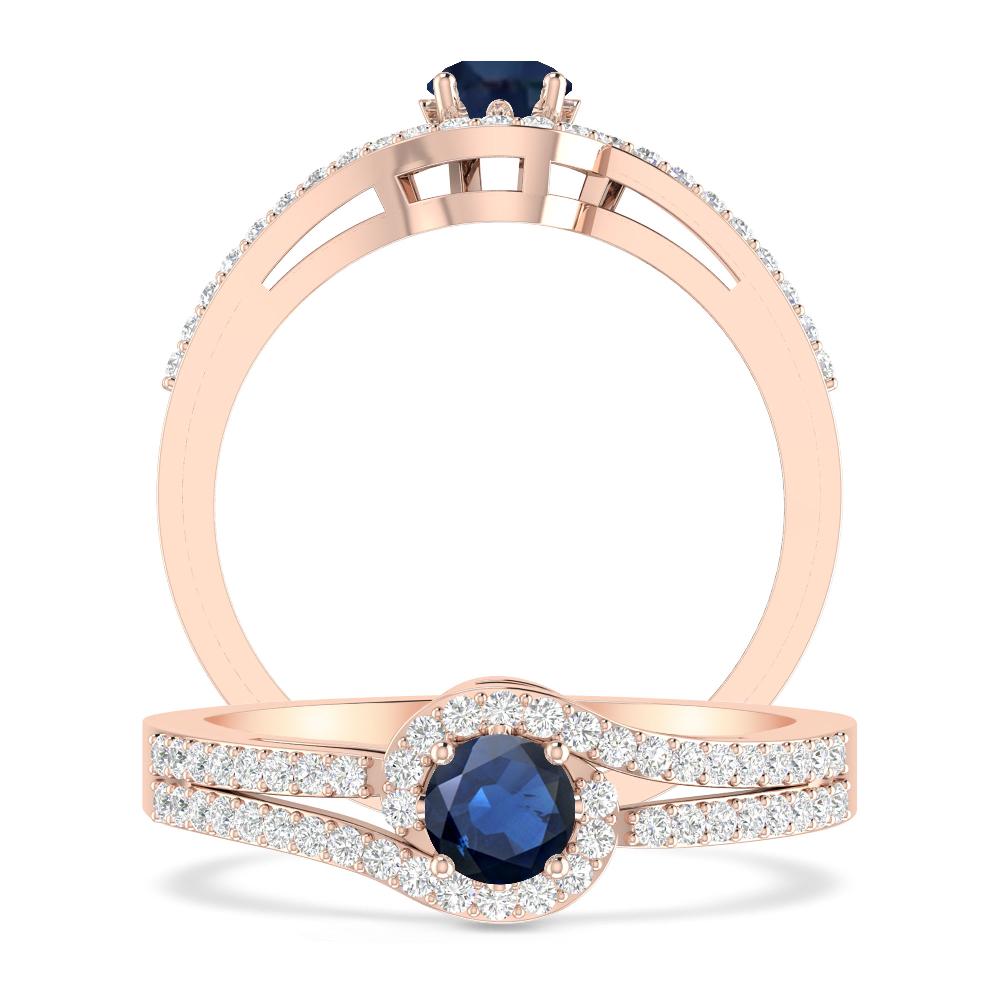 Rose Gold - Sapphire